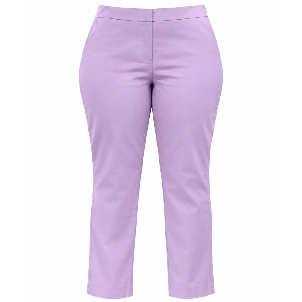 Talbots Chatham Ankle Pant 20W Pink Orchid Slim Leg Side Zip Plus Size NWT